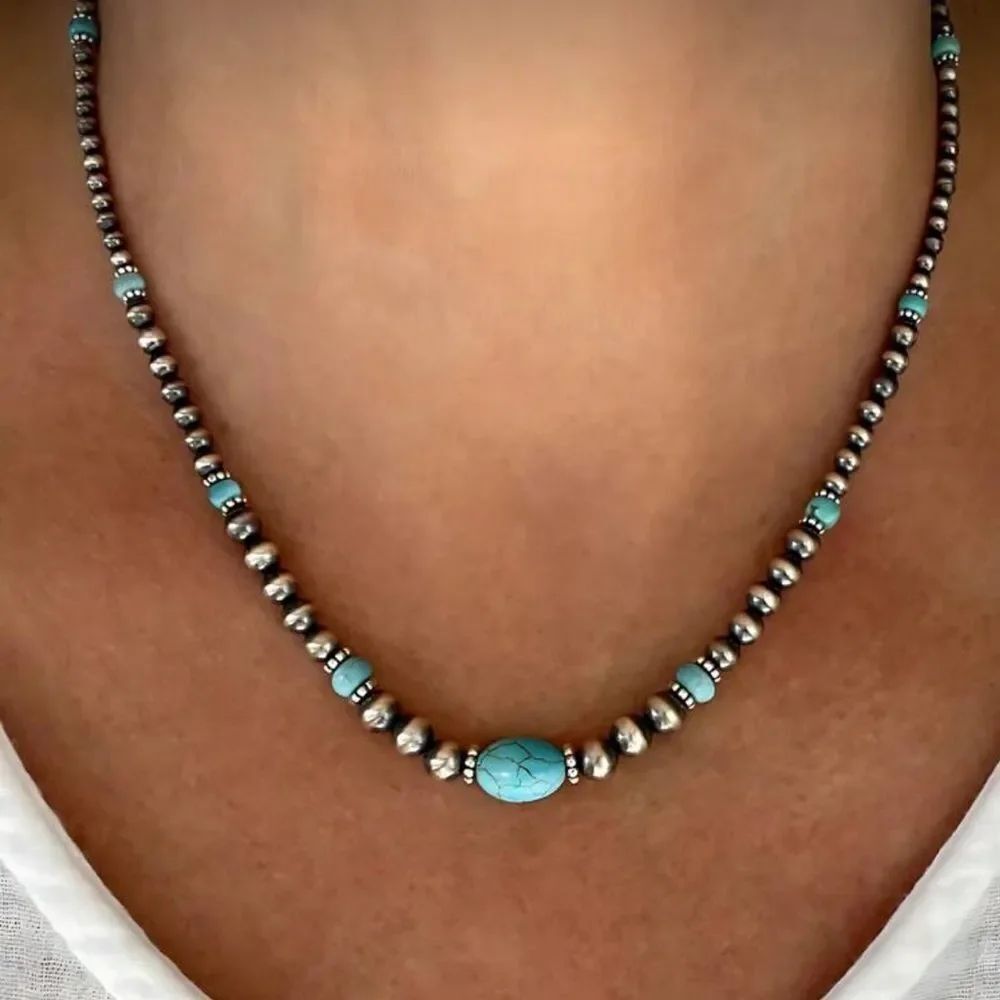Boho Beaded Necklace #1926